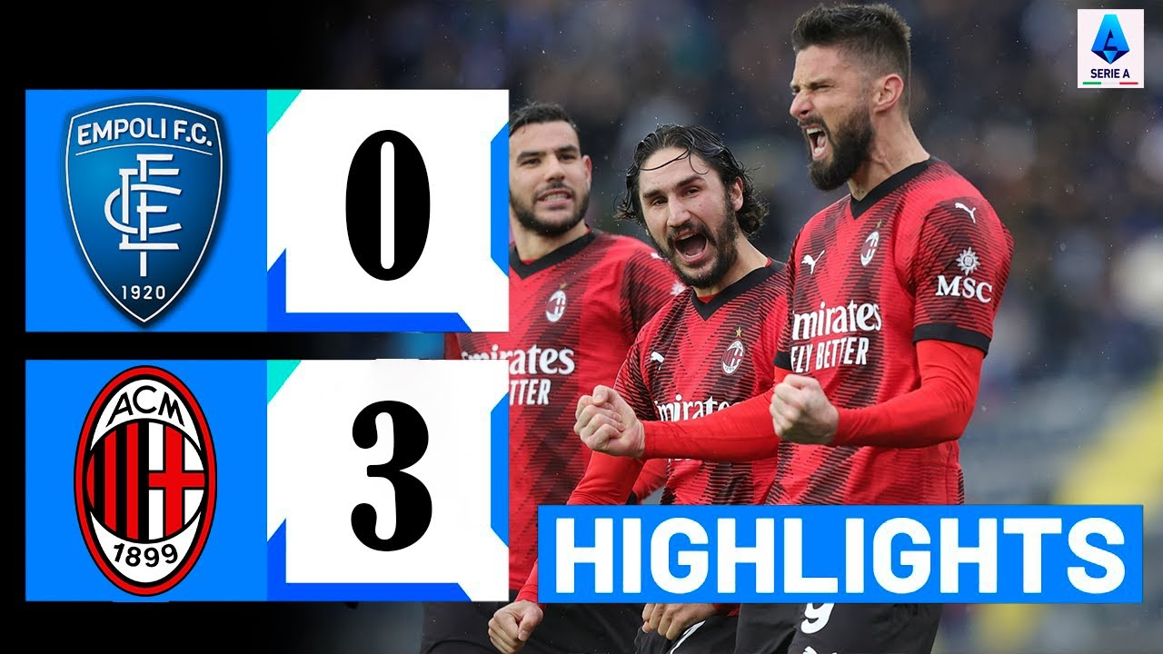I den 19:e omgången av Serie A slog AC Milan Empoli med 3-0